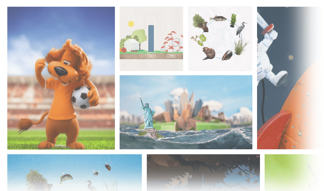 A selection of Guckindiewelt animation and illustration work